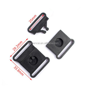 Boucles de sécurité en plastique de 1 pouce, sangle en sangle, boucle à dégagement rapide, ajusteur de ceinture pour badge de soutien-gorge, cordon de cou - Product Image 3