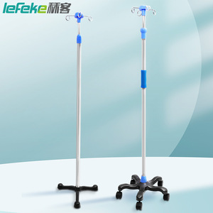 Support d'infusion en acier inoxydable Liker avec roues universelles réglables et portables - Support télescopique pour usage domestique - Product Image 1