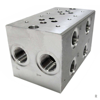 DR2-06 (CETOP 03) Bloc de soupape de collecteur de soupape hydraulique en aluminium/acier