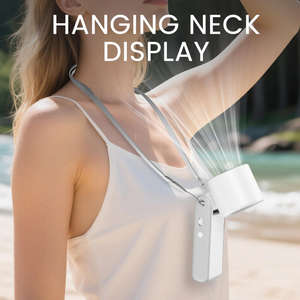 Mini Ventilador de Refrigeración Portátil USB Recargable con Batería de 3000 mAh para Escritorio, Viajes, Uso en Exteriores, Diseño Plegable con Compresa Fría - Product Image 5