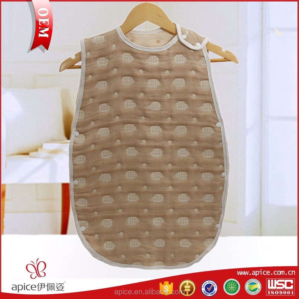 Естественно цветные-хлопок органический хлопок детские спальный мешок, животное жаккардовые детские костюм