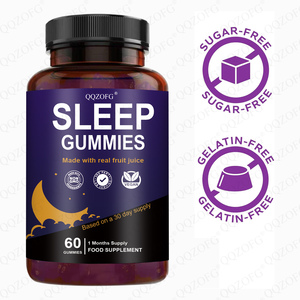 QQZOFG GOMITAS PARA DORMIR CON JUGO DE FRUTA <span class=keywords><strong>REAL</strong></span>, SIN OMG, VEGANAS, 60 GOMITAS, SUMINISTRO PARA 1 MES, SIN AZÚCAR, SIN <span class=keywords><strong>GELATINA</strong></span>, SUPLEMENTOS HERBALES - Product Image 3
