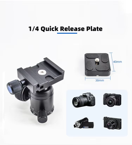 Có Thể Điều Chỉnh Nhôm Khung Hợp Kim Bóng Đầu Phát Hành Nhanh Chóng Tấm 360 ° Xoay Gimbal Ổn Định Cho Dv/<span class=keywords><strong>Dslr</strong></span>/Hành Động Máy Ảnh - Product Image 5