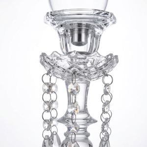 Porte-bougie en <span class=keywords><strong>verre</strong></span> à 5 bras de designer avec cylindre en <span class=keywords><strong>cristal</strong></span> pour mariage ou décoration intérieure, élégant chandelier en <span class=keywords><strong>cristal</strong></span> pour centre de table 063 - Product Image 6