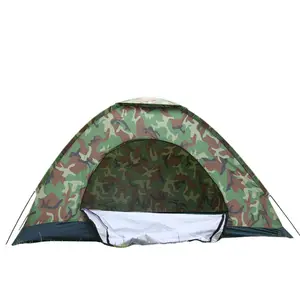 180T Bernapas 1-4 Orang Tenda untuk Berkemah Instan Backpacking Cepat Tenda Mudah Diatur
