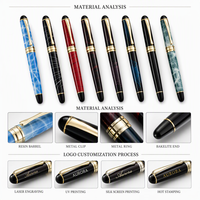 Stylo à bille et gel avec logo personnalisé de cadeau publicitaire haut de gamme avec largeur d'écriture de 0.5mm pour adultes et professionnels