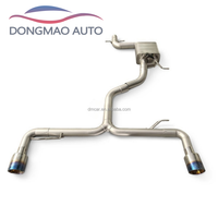 Système d'échappement DM Volkswagen Scirocco 2.0T 2010-2017 en acier inoxydable, épaisseur 1,5 mm, finition lisse, silencieux, tuyau d'échappement