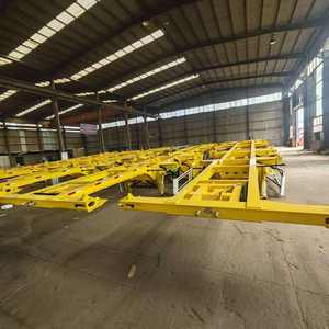 2 Axle 3 Axle 20Ft 40 Ft 30T 60T Container <b>Trailer</b> Chassis Skeleton Semi <b>Trailer</b> - Product Image 4