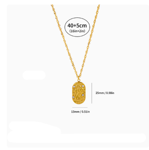 Nuevo Diseño <span class=keywords><strong>de</strong></span> Collar <span class=keywords><strong>de</strong></span> Acero Inoxidable con Cruz para Hombre y Mujer, Estilo Étnico, Collar para Parejas, Accesorios Transfronterizos - Product Image 3