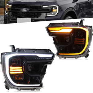 ไฟหน้ารถยนต์แบบดัดแปลง ไฟหน้า LED พร้อมไฟวิ่งกลางวัน สำหรับรถฟอร์ด เรนเจอร์ T9 ปี <span class=keywords><strong>2022</strong></span> 2023 รุ่น Wildtrak Sport <span class=keywords><strong>XLT</strong></span> XLS XL - Product Image 1