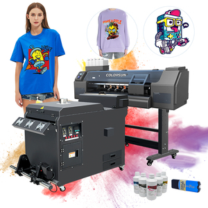 A1 Impresora Digital T Shirt Textile Printing Machine 60cm Width Direct Pet Film DTF Printer with Double XP600 Print Heads - Product Image 1