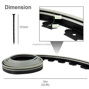 2025 New Style Outdoor Garden Decorative Eco-Friendly Waterproof 2'' Tall Plastic Flexible Glow Dark No-Dig Landscape Edging - Product Image 3