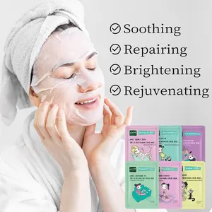 Girl Life Series 6 Types OEM Face Mask Sheet Skin Care Hydrating Firming Anti Aging Deep Cleaning 25ml MOOYAM Facial Mask