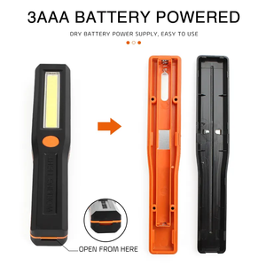 <span class=keywords><strong>SOHOT</strong></span> LED DC 120 ลูเมนไฟทำงานแบบพกพา 3 โหมด 3 แบตเตอรี่เอเอ็นเอเอไอพี 33 กันน้ำ 5000K แสงเดย์ไลท์สีดำ - Product Image 2