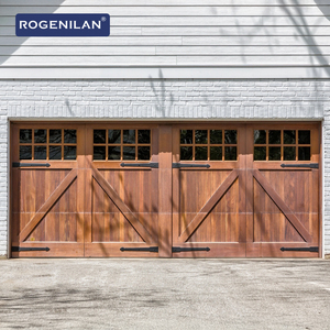 Porte de <span class=keywords><strong>garage</strong></span> sectionnelle en aluminium à grain de <span class=keywords><strong>bois</strong></span> avec fenêtres en plexiglas, portes de <span class=keywords><strong>garage</strong></span> automatiques à panneaux sandwich - Product Image 1