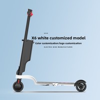 Trottinette électrique pliable miniature HX X6 250W 5,5 pouces, étanche, batterie au lithium, alliage d'aluminium, télécommande électronique