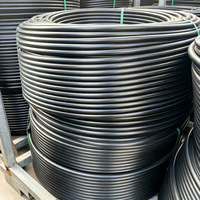Tuyau d'eau PE100 HDPE 50 mm 1,0 MPa PN10, tuyau flexible haute pression enroulé pour l'irrigation agricole et de jardin