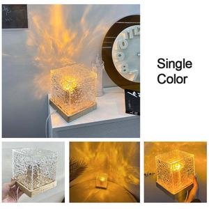 Décorations à effet d'ondulation d'eau, design dynamique moderne, lampe à ondes cristallines, lampe de table de restaurant - Product Image 6