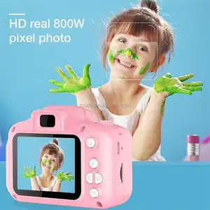 Penjualan laris kamera anak-anak video digital mini X2 lensa tunggal untuk anak-anak 1080P hadiah mainan kamera anak-anak