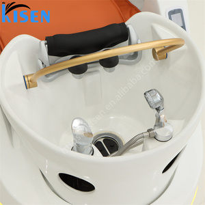 Ghế gội đầu <span class=keywords><strong>spa</strong></span> Nhật Bản thông minh với bồn gội sứ, ghế làm tóc cho tiệm cắt tóc - Product Image 6
