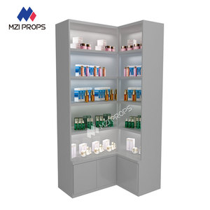 GDR02-TF08 Trang Điểm Cửa Hàng Kệ Đơn Vị Nhà Máy Bán Buôn Morden Grey Bằng Gỗ Hiển Thị Kệ Cho Cửa Hàng Thiết Kế Cho Cửa Hàng Nhỏ - Product Image 1