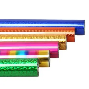 laser pink foil Suppliers-SHU DA Multi Color Holographic Laser Stamping Foil Manufacturer for Wholesale