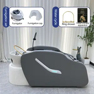 Factory Custom Head Spa Equipment Hair Washing Bed Electric Massage Head Spa Chair Water Therapy Shampoo Bed