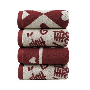 Toallas de Boda Kim Ryan 34x74 cm, Algodón Puro, Diseño Doble Felicidad, Set de Regalo para Pareja - Product Image 5