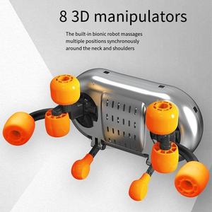 Suministros para el Cuidado de <span class=keywords><strong>la</strong></span> Salud, Productos de Masaje, Masajeador Eléctrico de Cuello y Hombros con Tres Cabezales 8D, Amasamiento Shiatsu y Calor - Product Image 4