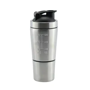 Atacado logotipo personalizado 20oz 304 aço inoxidável ginásio proteína shaker garrafa copo