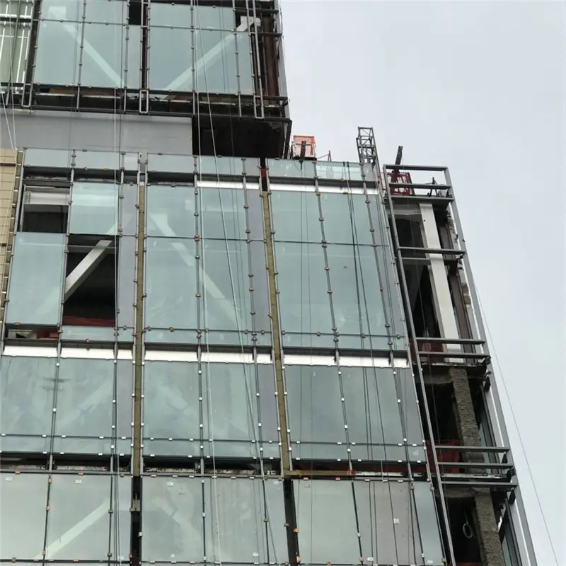 Baguettes de verre et cadre connecté, en aluminium, 1 pièce, rideau, mur caché, baguettes cannelées, système de construction, prix