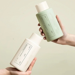 Lujo 300ml <span class=keywords><strong>400ml</strong></span> 500ml Frosted Soft Touch Hdpe Champú y acondicionador Body Wash Lotion Squeeze Bottle con tapa superior de disco ancho - Product Image 1