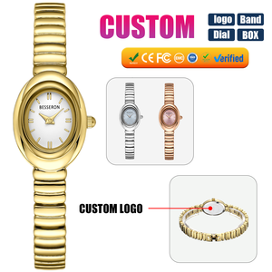 Minimalist Luxury Custom Women's Gold Alloy <strong>Watch</strong> Quartz Movement Water Resistant 3BAR Folding Clasp China Factory - Product Image 1