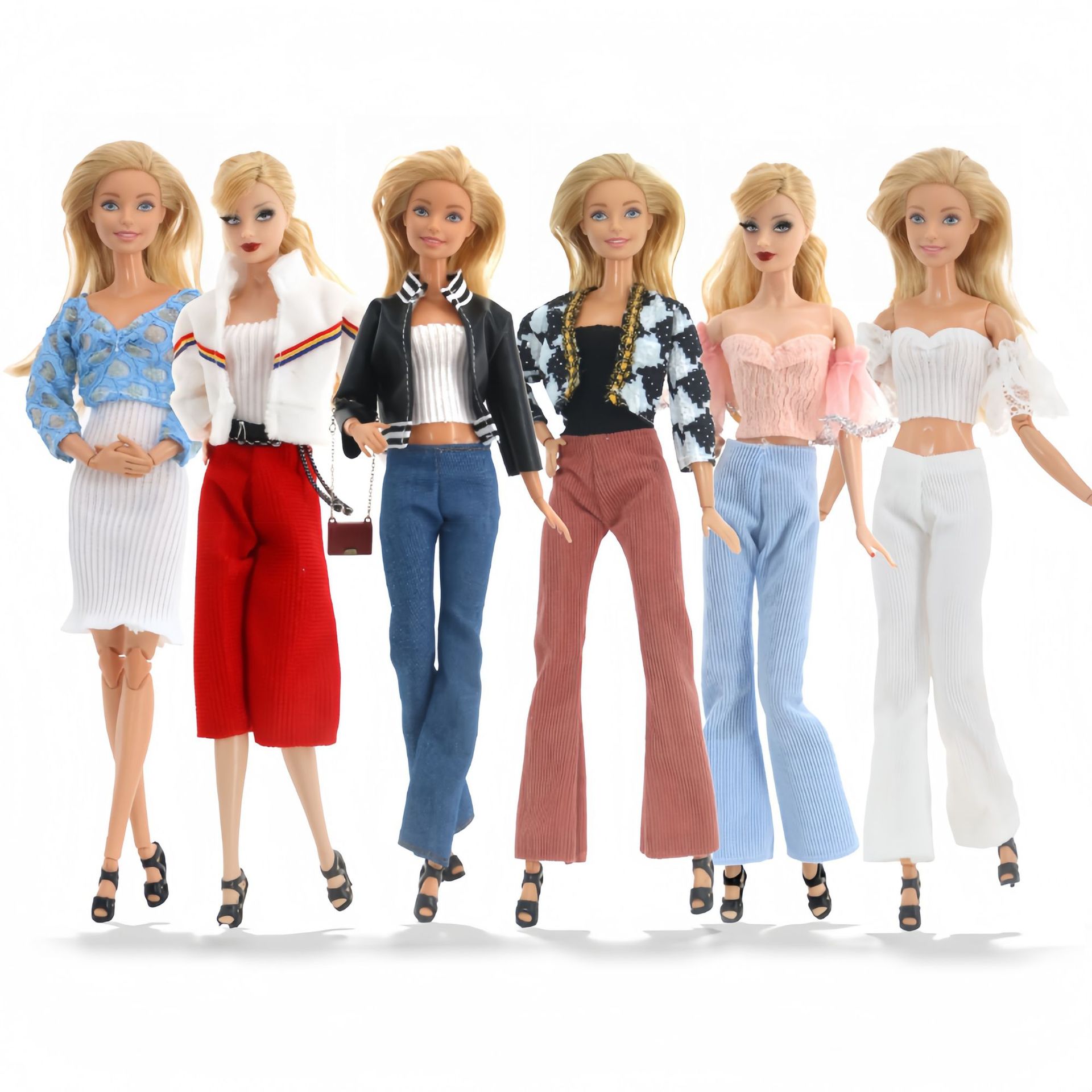 Buy In Bulk Clothes For Barbie Cotton Material DIY Accessories