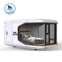 Marnolin Cottage flottant de luxe préfabriqué, plateforme en HDPE/PE/EPS, taille et couleur personnalisées, capacité de charge de 350 kg/m²