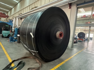 Bande transporteuse en caoutchouc <span class=keywords><strong>Nn</strong></span>/Ep résistante à l'abrasion, largeur 800 mm, tissu 4 plis, bande transporteuse EP800 - Product Image 2