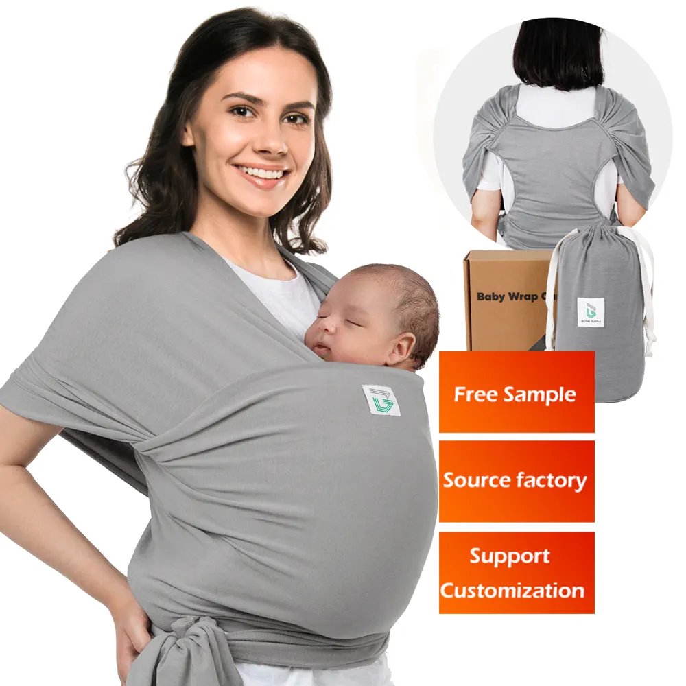 baby carrier easy to wear custom print wrap carrier premium hands free sling wrap carrier with private logo