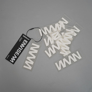 Cheap Custom Design Printing Name Logo Ruber Plastic Pvc <strong>Garment</strong> Hangtag Labels Clothing Hang <strong>Tags</strong> with <strong>String</strong> - Product Image 6