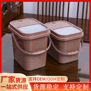 Tea Dregs <b>Bucket</b> <b>With</b> <b>Lid</b> Plastic Tea Filtering <b>Bucket</b> For Kung Fu Tea Set Household Use - Product Image 4