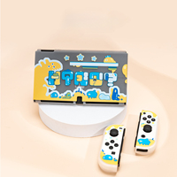 Nouvelle tendance : coque de protection Nintendo OLED, étui rigide en PC givré, coque transparente divisée Space Space, accessoires de jeu