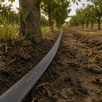 Tuyau d'irrigation goutte à goutte agricole de 16 mm avec émetteurs plats internes pour la conservation de l'eau - Fournitures agricoles en gros