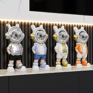 Astronaut Desktop Decorations 4Pcs <b>Lighted</b> Contemporary Design For Home Office Desk Supplies - Product Image 3