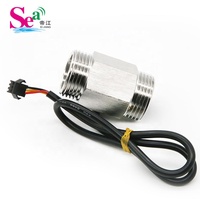 YF-B10-S Capteur de débit à turbine magnétique en acier inoxydable SUS304 DN25 avec compteur NPN, débit nominal 2-50L/min, tension nominale 5V