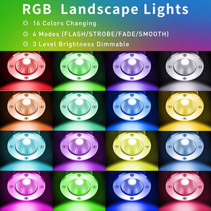 Projecteur <span class=keywords><strong>LED</strong></span> <span class=keywords><strong>Encastrable</strong></span> RGB 10W pour <span class=keywords><strong>Sol</strong></span> Extérieur, Étanche, Lumière Souterraine pour Cour, Marche, Parc, Allée et Chemin, Lampe de <span class=keywords><strong>Sol</strong></span> 110V - Product Image 4