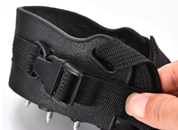 Crampons antidérapants en acier inoxydable à 32 dents, crampons de sécurité pour chaussures, crampons pour la randonnée, la glace, la neige, l'escalade