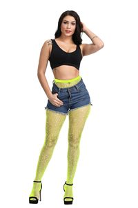 Collants en Maille Sexy Percés à Chaud Bas Diamant Résille Motif Brillant Collants pour Enfants Collants en Cristal avec Strass - Product Image 6