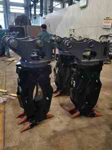 Precio de fábrica OEM Excavadora Accesorios Log <span class=keywords><strong>Grab</strong></span> Demolición Acero Chatarra Pinza Madera giratoria hidráulica - Product Image 6