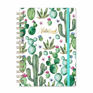 Cheap custom cover design cute spiral paper journal diary book for school student stationery supplies