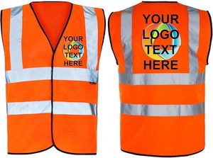 Gilet de sécurité haute visibilité en maille respirante, protection certifiée ANSI avec bandes réfléchissantes, plusieurs poches pour travaux de construction - Product Image 4