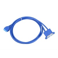 Câble adaptateur USB 3.0 de 1 m, femelle vers connecteur 20 broches, rallonge externe pour connexion à la carte mère du PC